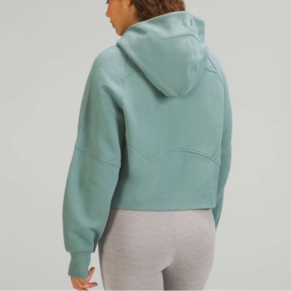 LULULEMON SCUBA OVERSIZED FULL ZIP SCUBA IN TIDEWATER TEAL SZ M/L NWT - Picture 4 of 11